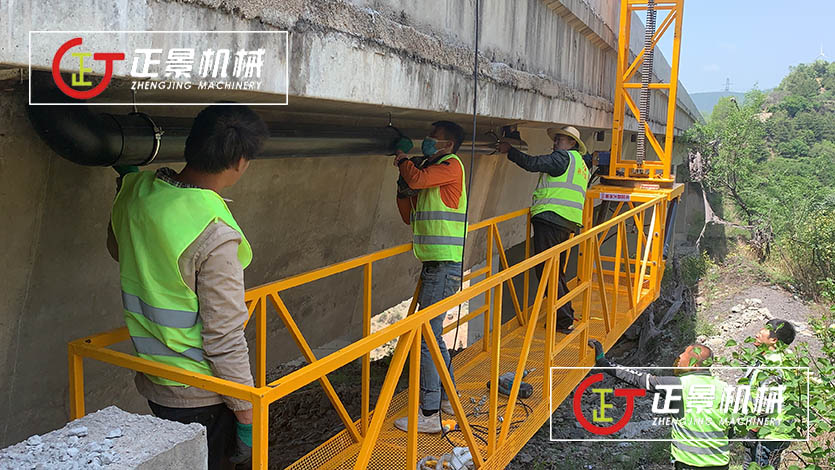 橋梁排水管安裝車